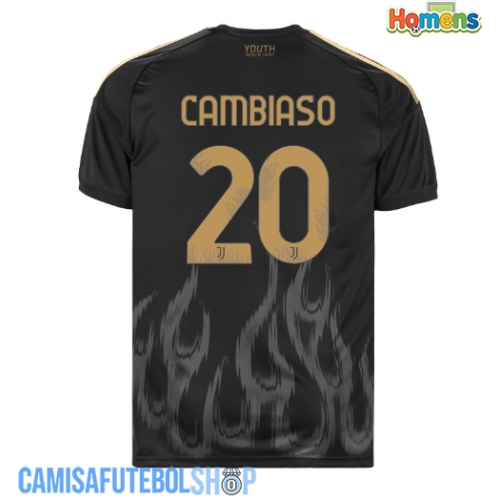 Camisa de time de futebol Juventus Andrea Cambiaso #20 Replicas 3º Equipamento 2026-27 Manga Curta